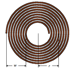Tesla flat spiral coil calculator