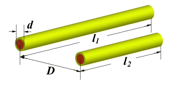 straight wire mutual inductance