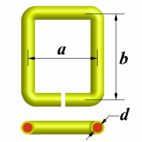 rectangular loop inductor