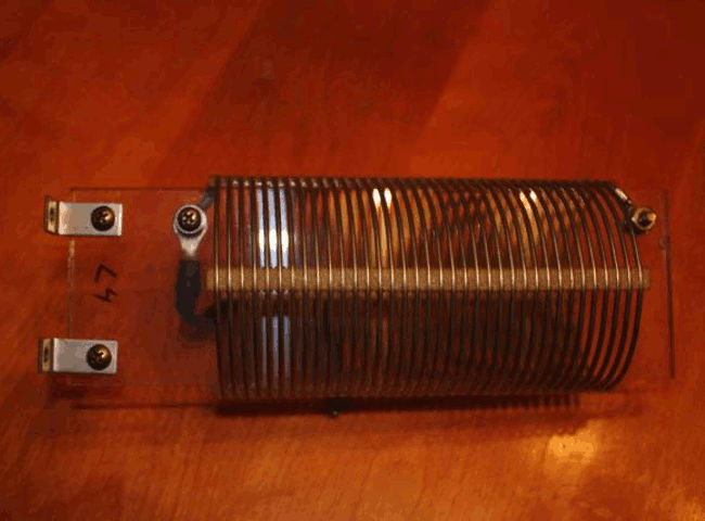 rf coil with winding pitch